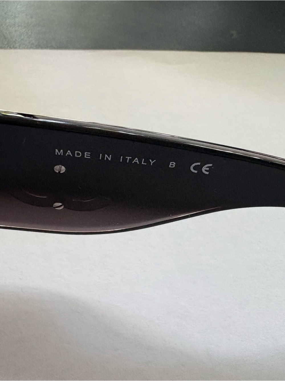 Women's Oversized Vintage Chanel Black Sunglasses with silver logo - style 5167 - Picture 6 of 7
